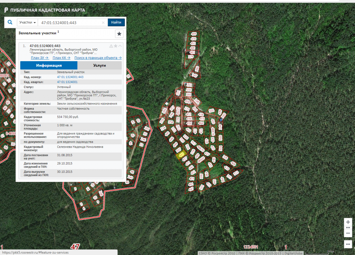 Публичная кадастровая карта ленинградской области 47 выборгский